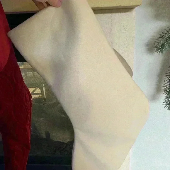 Owl Christmas Stocking Rustic Christmas - Picture 4 of 5